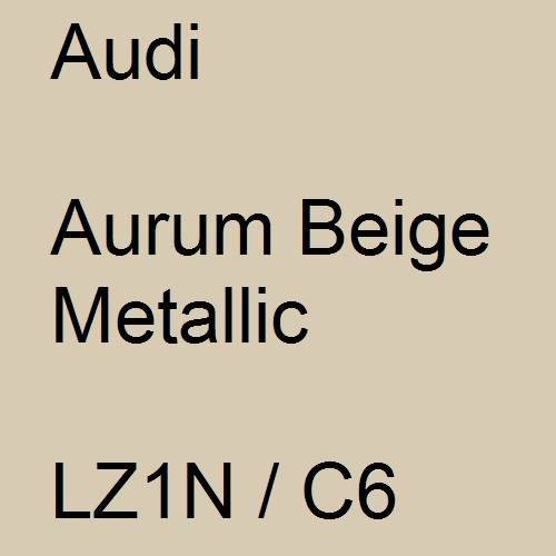 Audi, Aurum Beige Metallic, LZ1N / C6.